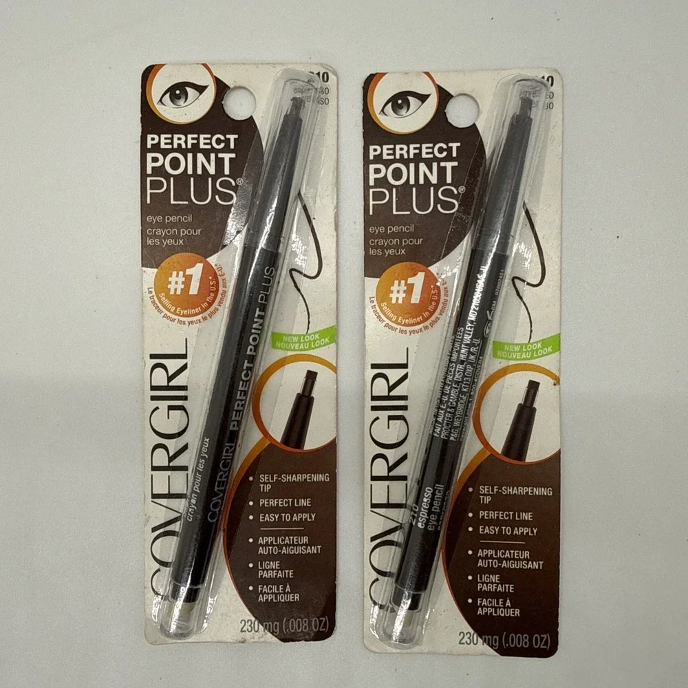 Lot X 2 COVERGIRL 210 Espresso Perfect Point PLUS Eyeliner Pencil .008 oz.